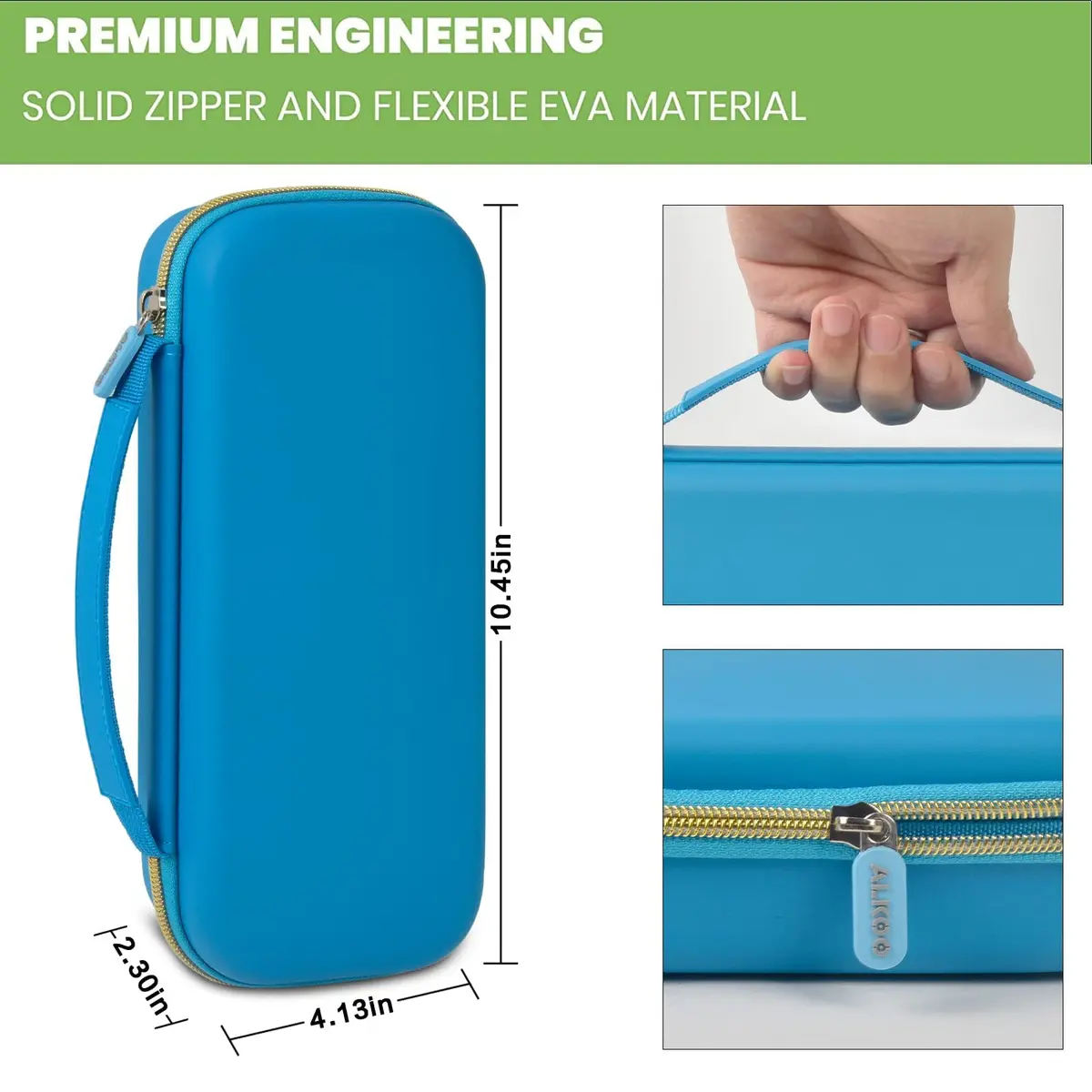 ALKOO Sky Blue Stethoscope Carrying Case with Internal Mesh Pockets & Elastic Slots | Professional Healthcare Organizer - view 4