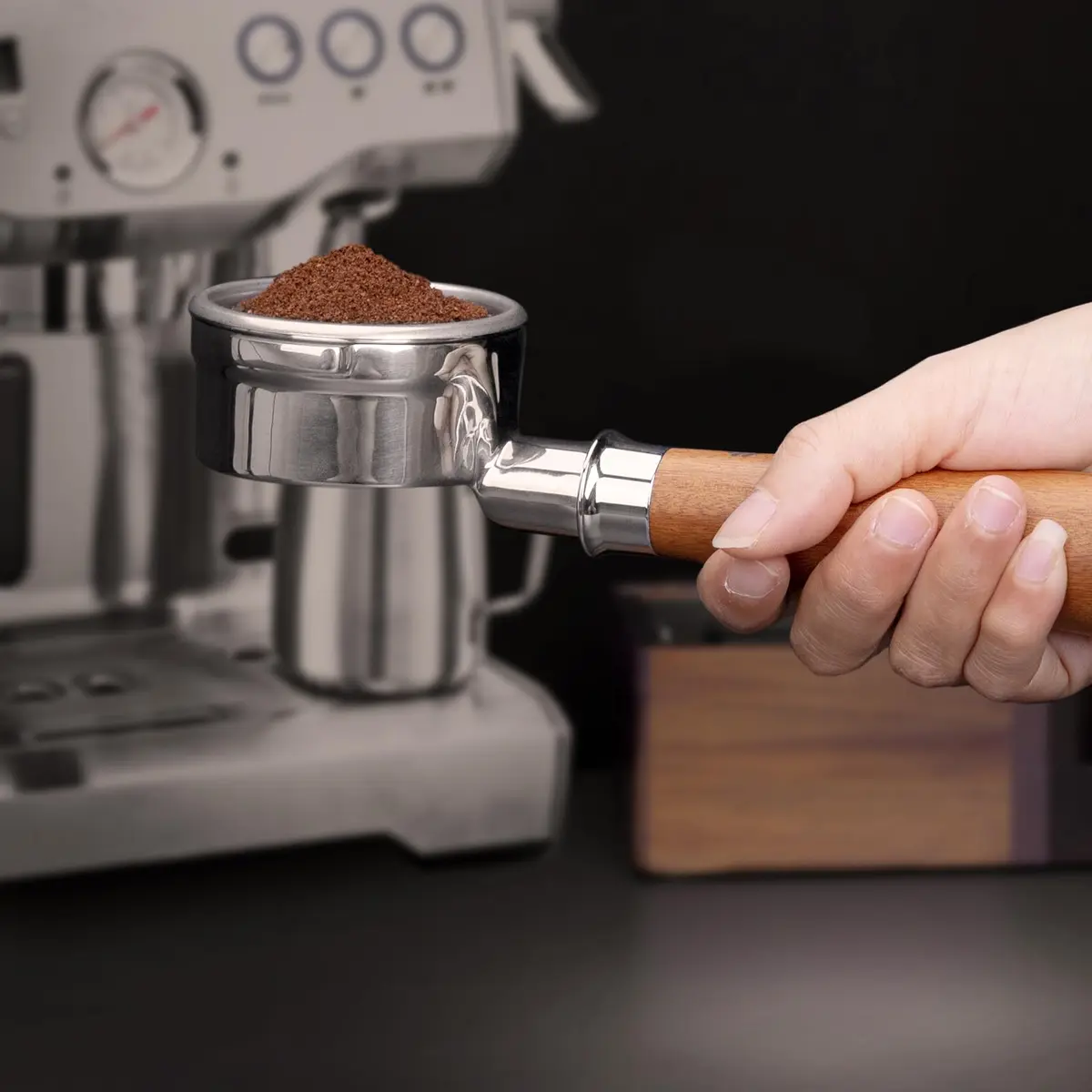 YMWVH 58mm Bottomless Portafilter for Breville Dual Boiler BES980XL/990BS/920XL | Precise Extraction - view 7