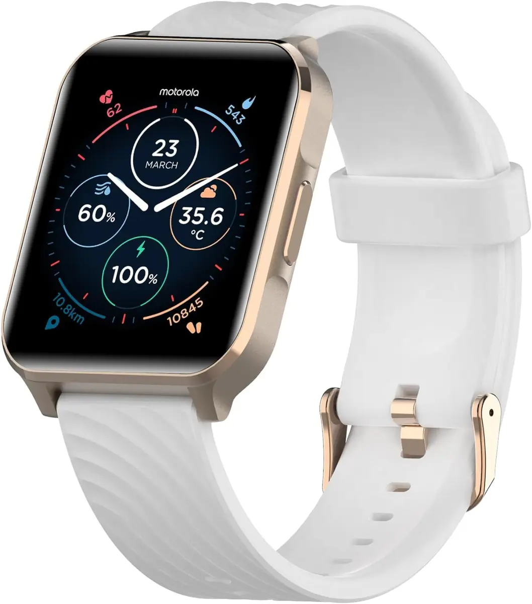 Motorola Moto Watch 70 - Health & Fitness Bluetooth Smartwatch 1.69" LCD Rose Gold | Advanced Health Features - view 7