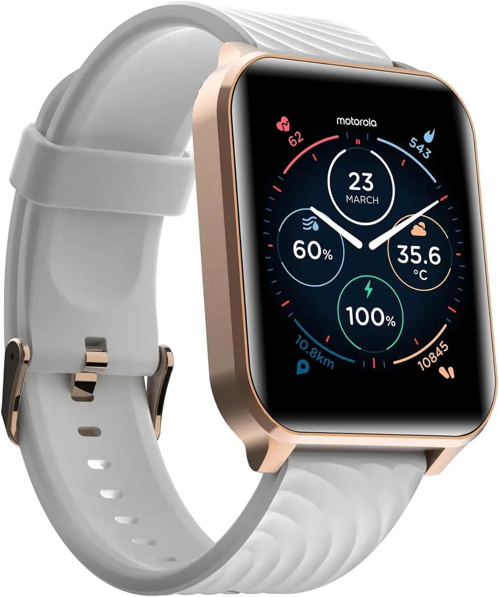 Motorola Moto Watch 70 - Health & Fitness Bluetooth Smartwatch 1.69" LCD Rose Gold | Advanced Health Features - view 9