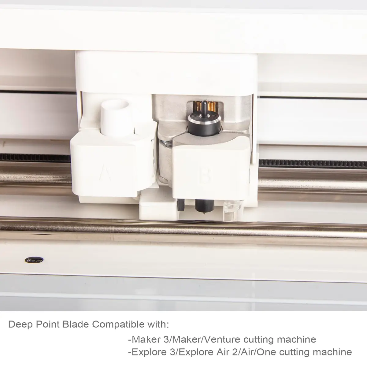 OVAN Deep Point Blade for Cricut Maker 3/Maker/Venture/Explore 3/Air 2/Air/One | Deep Cut Blades+Housing for Leather & Craft (70-120 chars) - view 2