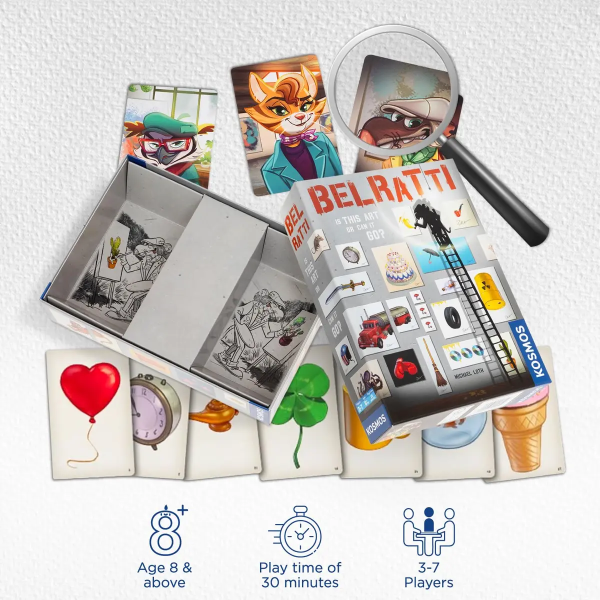 Thames & Kosmos Belratti | Family Board Game | 3-7 Players | Ages 8+ | Picture Art Forger Challenge - view 2