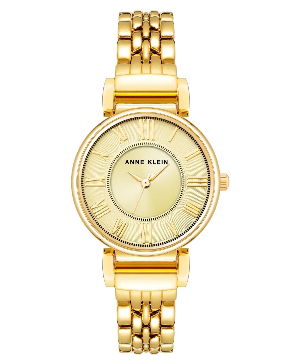 Anne Klein Women's Gold-Tone Crystal Accented Bracelet Watch 30mm - main product image