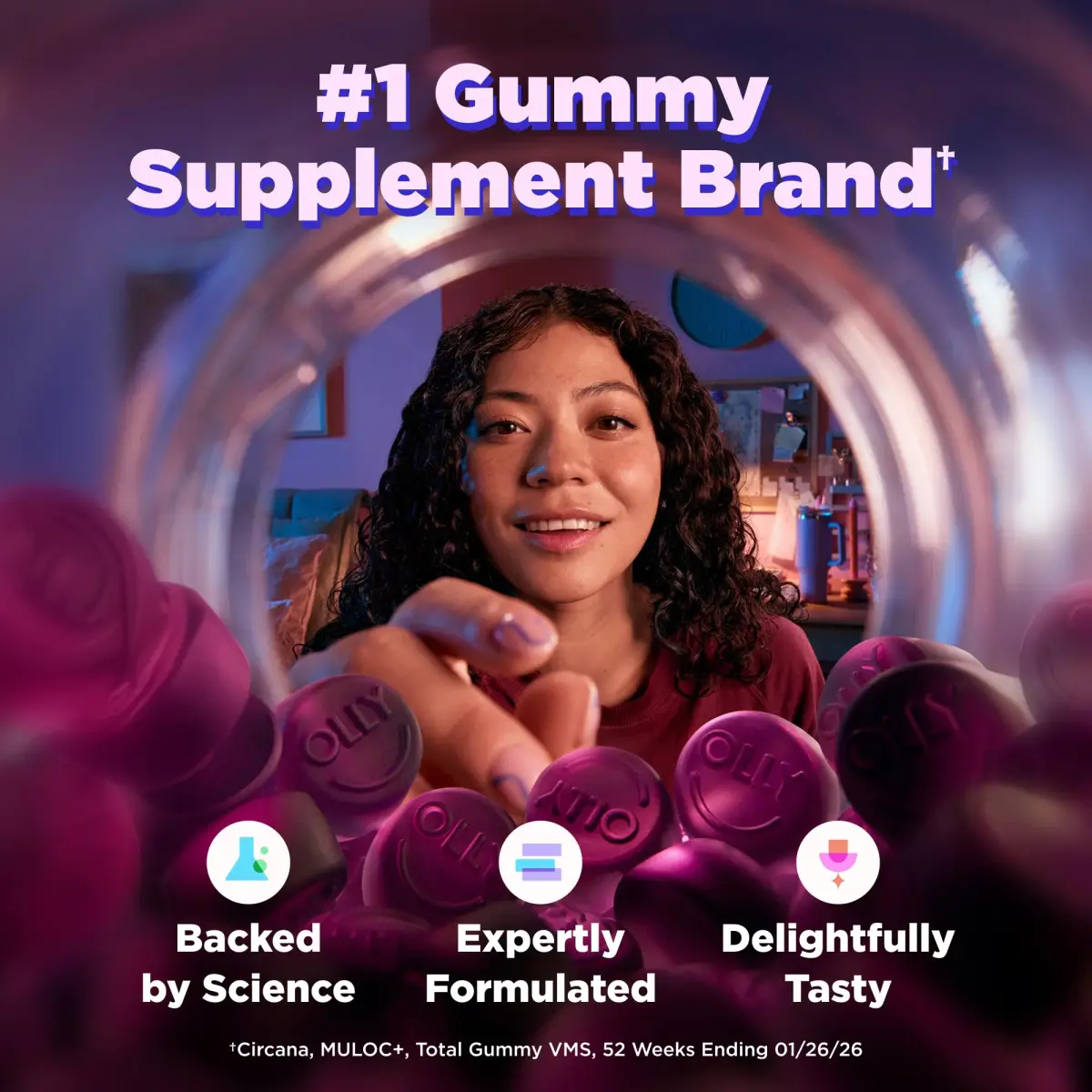 OLLY Sleep Support Gummy Supplement, 3 mg Melatonin, L-Theanine - 90 Count | Supports Healthy Sleep Cycle - view 8