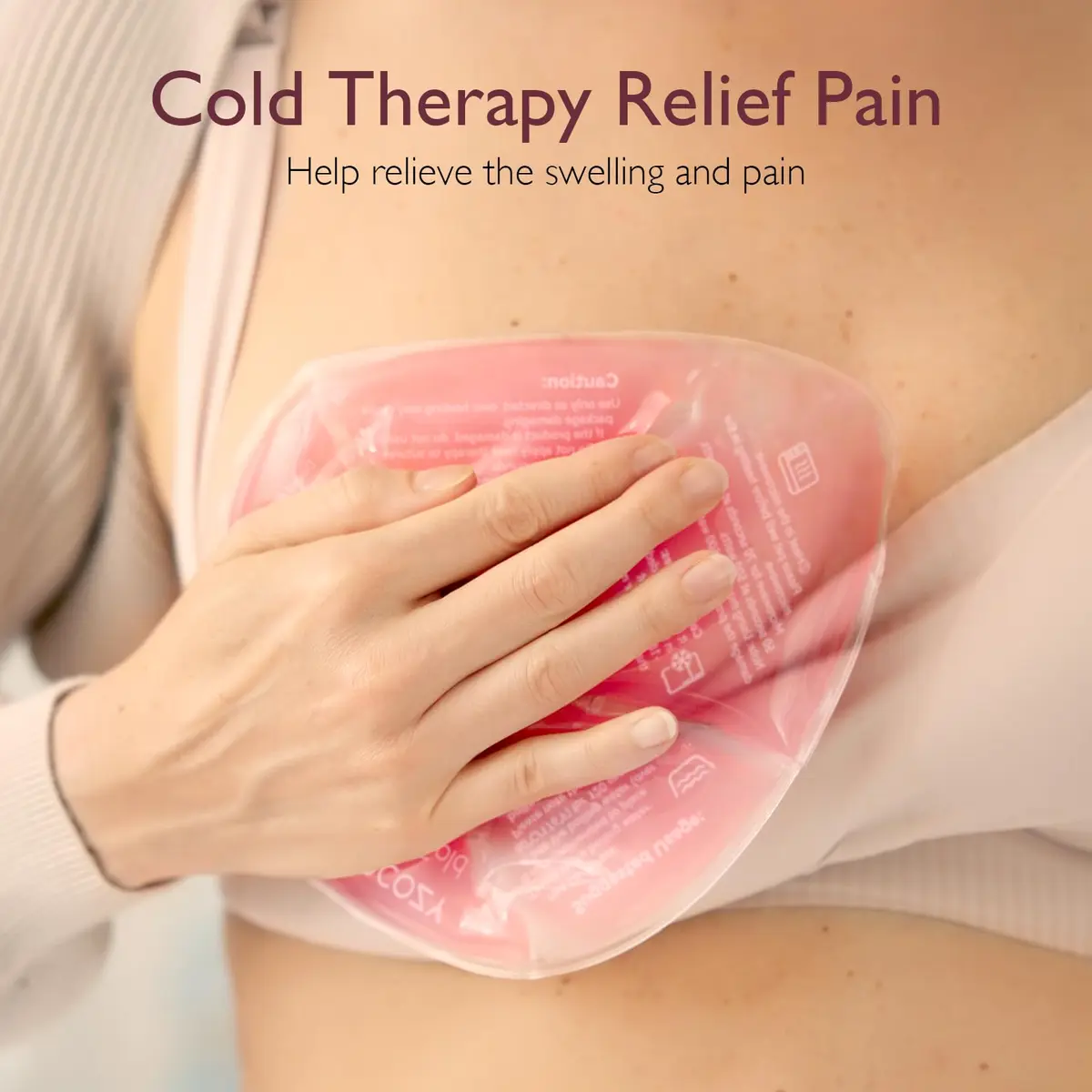 Momcozy Larger Breast Therapy Packs, Hot & Cold Gel Pads with Covers, 2 Count | Essential for Breastfeeding & Postpartum Recovery - view 3