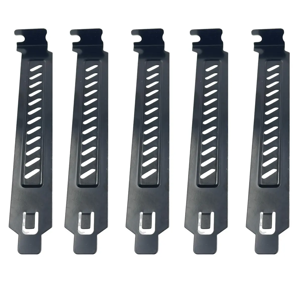 daier Black PCI Slot Covers 10PCS | Dust Filter Bracket Expansion Blanking Plate for Computer Cases - main product image