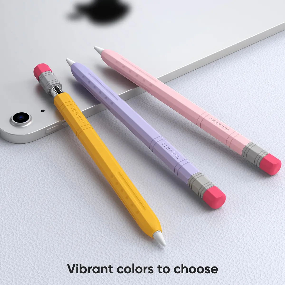 Fintie Soft Silicone Sleeve for Apple Pencil (USB-C) Lilac Purple | Lightweight Pen Protective Cover - view 8