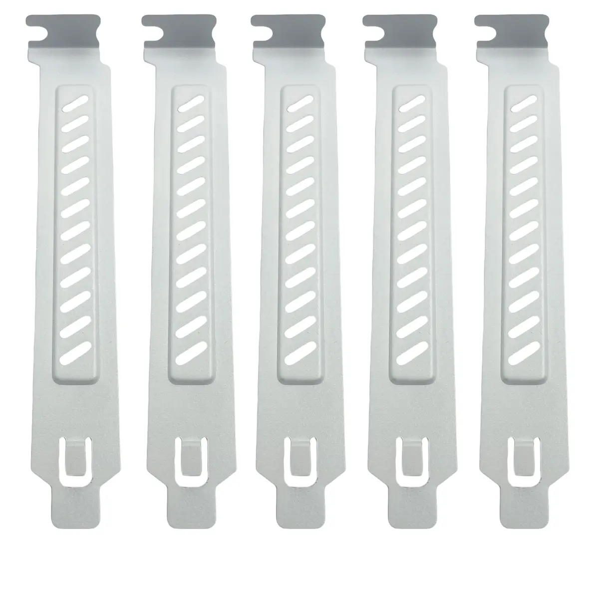 daier White 10PCS PCI Slot Covers with Screws | Dust Filter Bracket Expansion Blanking Plate for Computer Cases - main product image