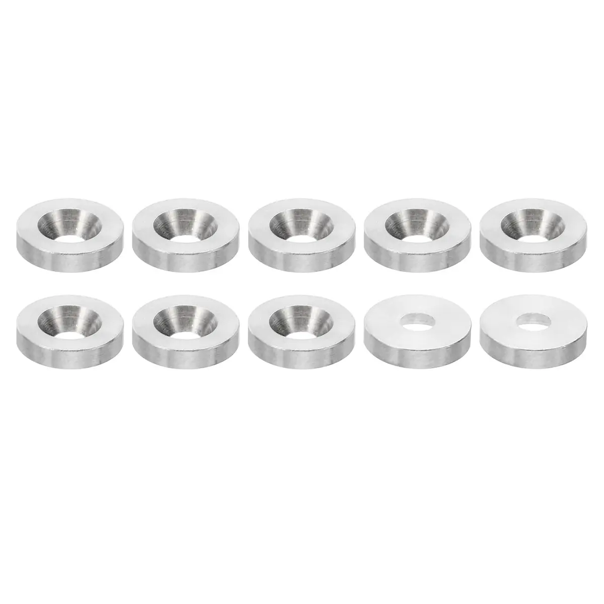 PATIKIL M4 Finish Countersunk Washer, 10pcs 14mm Dia. 3mm Tall | Solid Stainless Steel for Construction - main product image