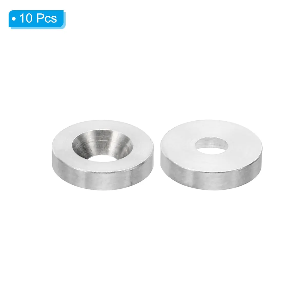 PATIKIL M4 Finish Countersunk Washer, 10pcs 14mm Dia. 3mm Tall | Solid Stainless Steel for Construction - view 3