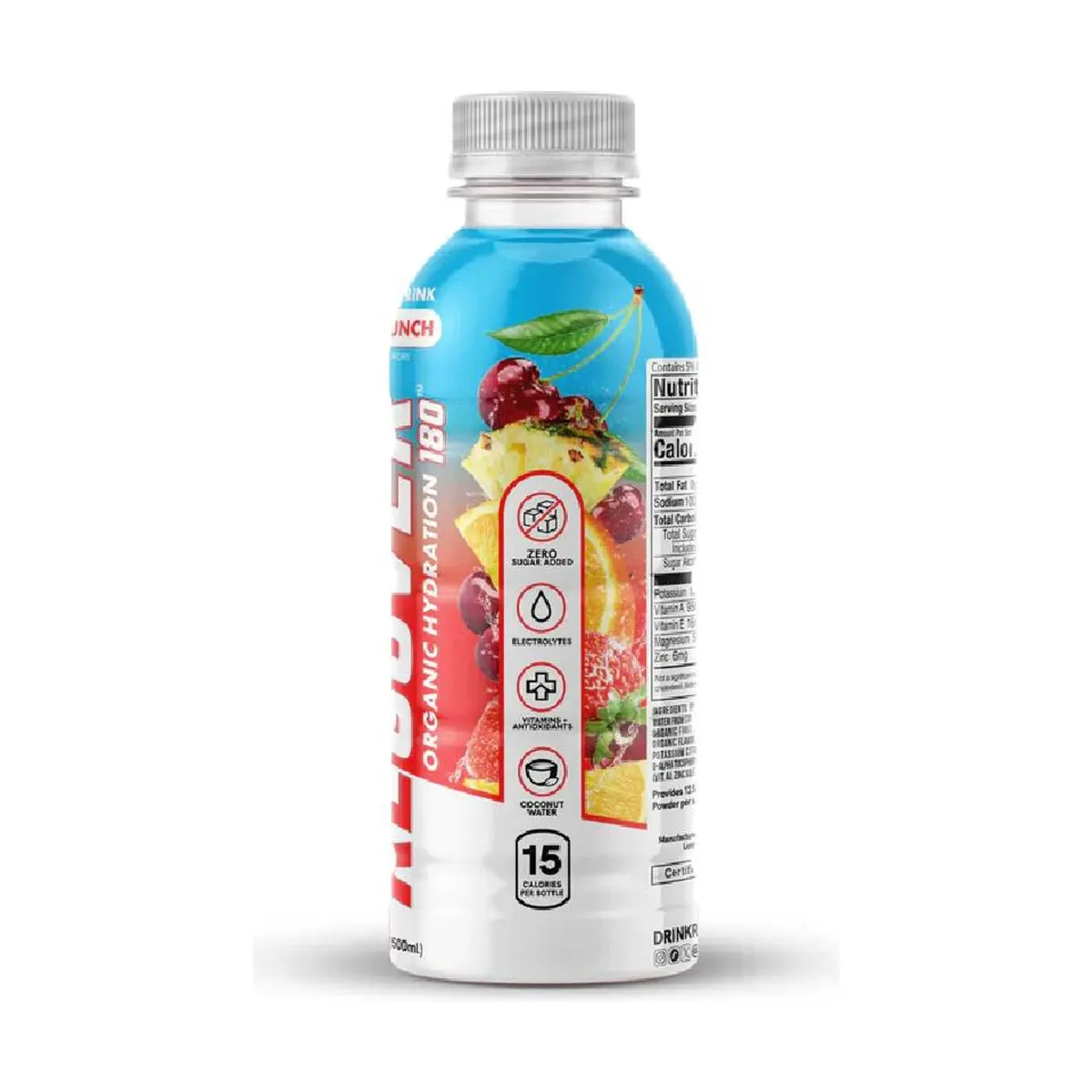 RECOV3R 180 Organic Fruit Punch Hydration Drink 16.9 Fl Oz | Organic Water & Fruit Punch for Indian Consumers - view 3