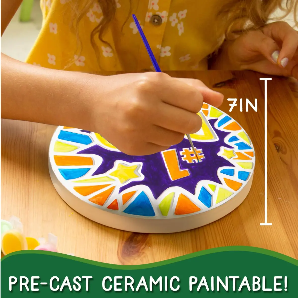 Creative Roots #1 Dad Stepping Stone Paint Kit | USA Imported Craft for Kids Ages 8-12 - view 6