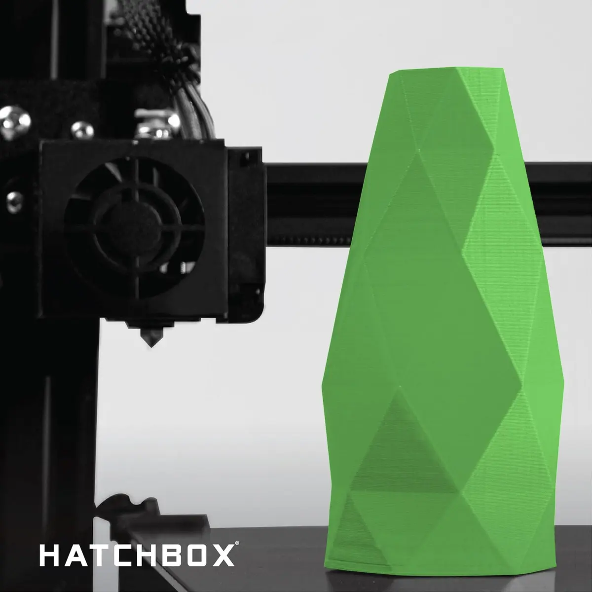 HATCHBOX 1.75mm Lime Green TPU 3D Printer Filament Shore 95A | Flexible, Durable, 1kg Spool - view 7