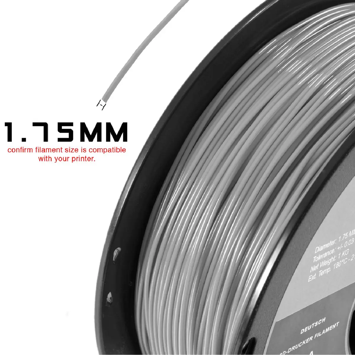 HATCHBOX 1.75mm Lime Green TPU 3D Printer Filament Shore 95A | Flexible, Durable, 1kg Spool - view 3