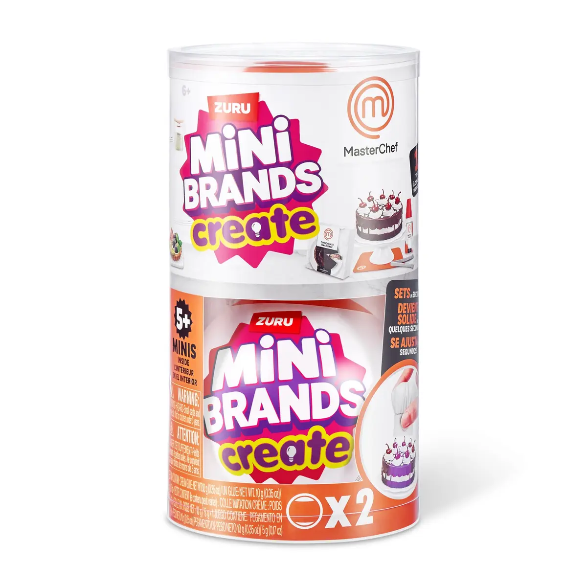 Mini Brands Master Chef Series 1 (2 Pack) | 11 Realistic Dishes, DIY Resin Play, UV Speed Set - view 2