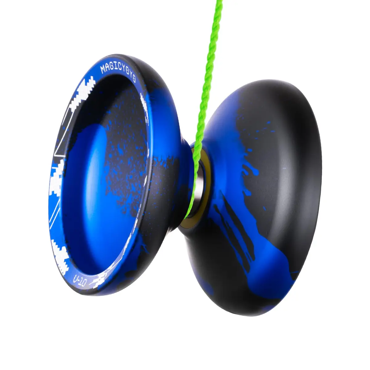 MAGICYOYO V10 Finger Spin Yoyo Black Blue | Responsive & Unresponsive Dual Purpose Metal Yoyo - view 9