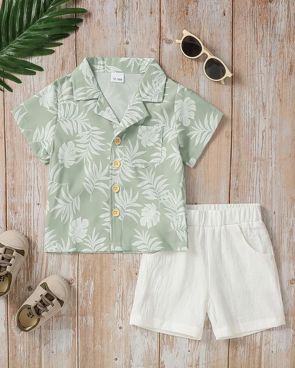 YALLET Toddler Boy Clothes Summer Outfits 4-5T | Casual Beach Style for Boys - view 7