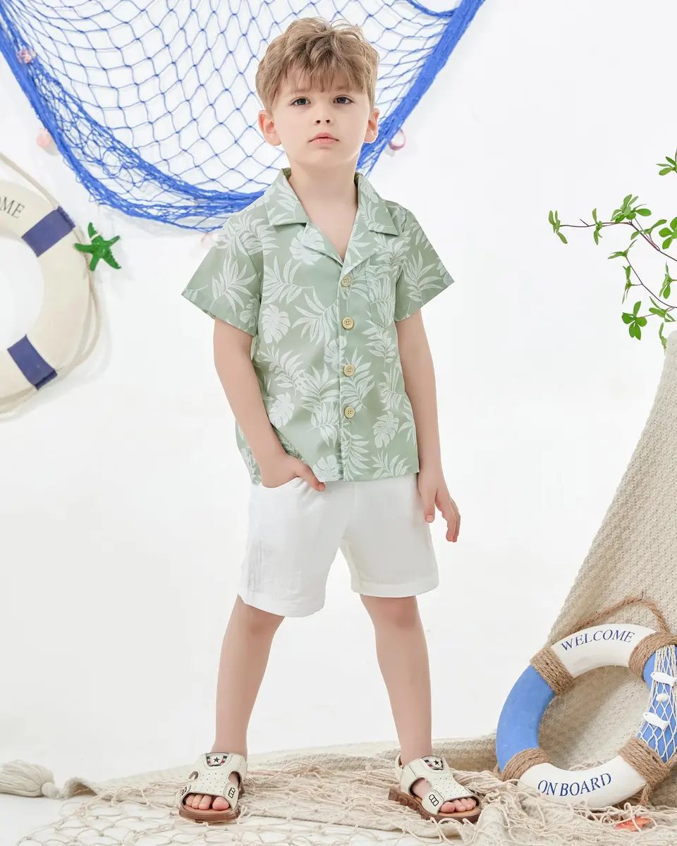 YALLET Toddler Boy Clothes Summer Outfits 4-5T | Casual Beach Style for Boys - view 2