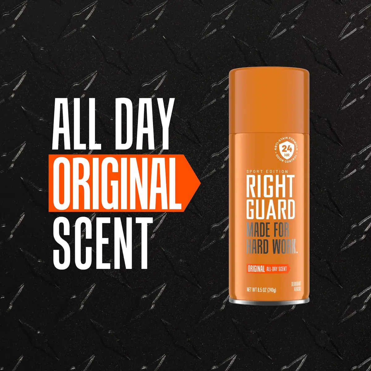 Right Guard Sport Original Scent Deodorant Spray 255ml (8.5 oz) | 24-Hour Odor Protection - view 2