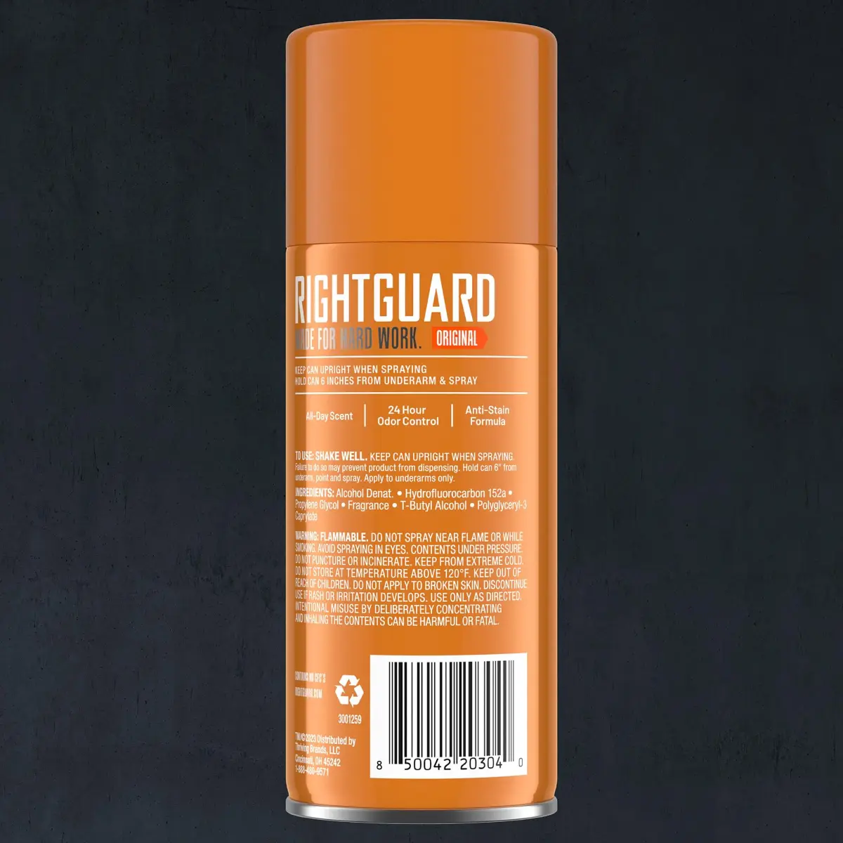Right Guard Sport Original Scent Deodorant Spray 255ml (8.5 oz) | 24-Hour Odor Protection - view 3