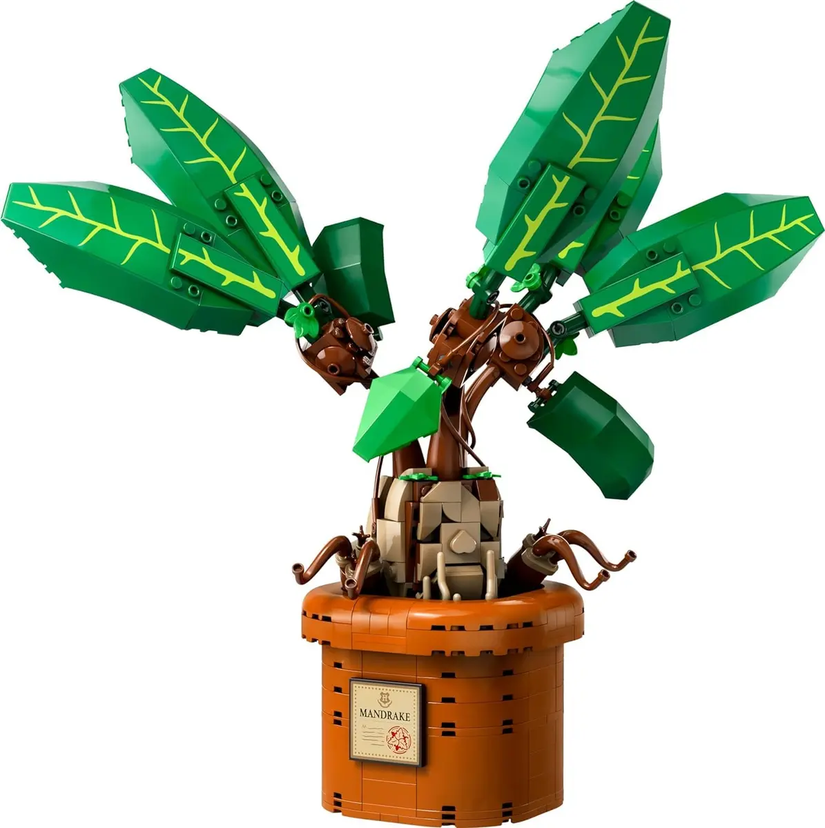 LEGO Harry Potter Mandrake Figure & Pot Plant Toy 579 Pieces | Educational STEM Toy for Kids 10+ - view 4