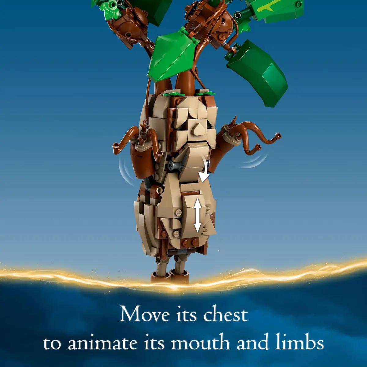 LEGO Harry Potter Mandrake Figure & Pot Plant Toy 579 Pieces | Educational STEM Toy for Kids 10+ - view 6