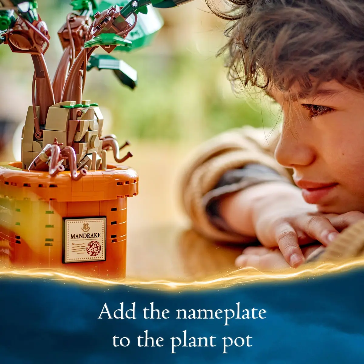 LEGO Harry Potter Mandrake Figure & Pot Plant Toy 579 Pieces | Educational STEM Toy for Kids 10+ - view 7