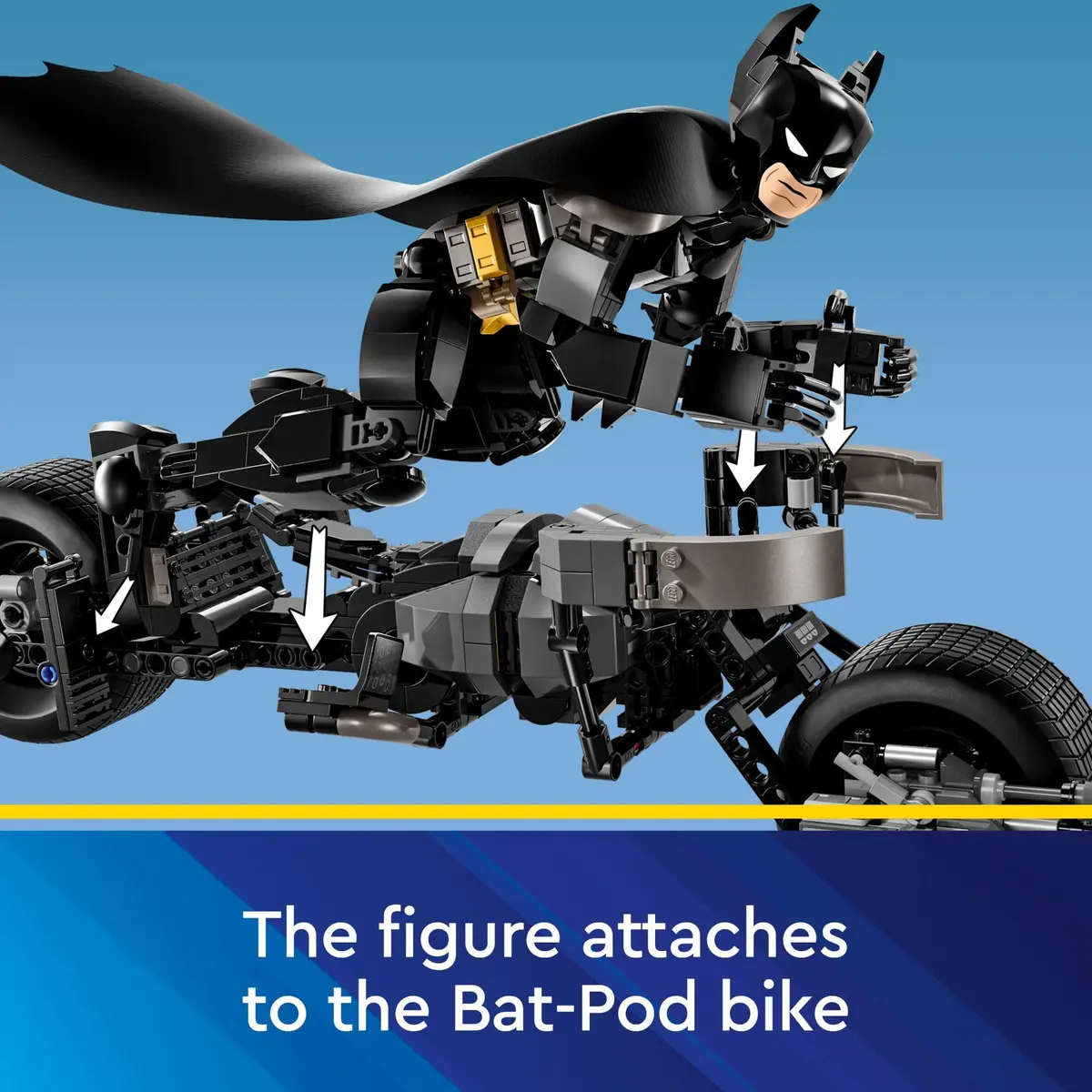 LEGO DC Batman Construction Figure & The Bat-Pod Bike 713 pcs | Ages 12+ Superhero Building Toy - view 6