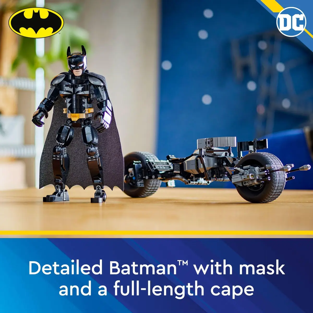 LEGO DC Batman Construction Figure & The Bat-Pod Bike 713 pcs | Ages 12+ Superhero Building Toy - view 2