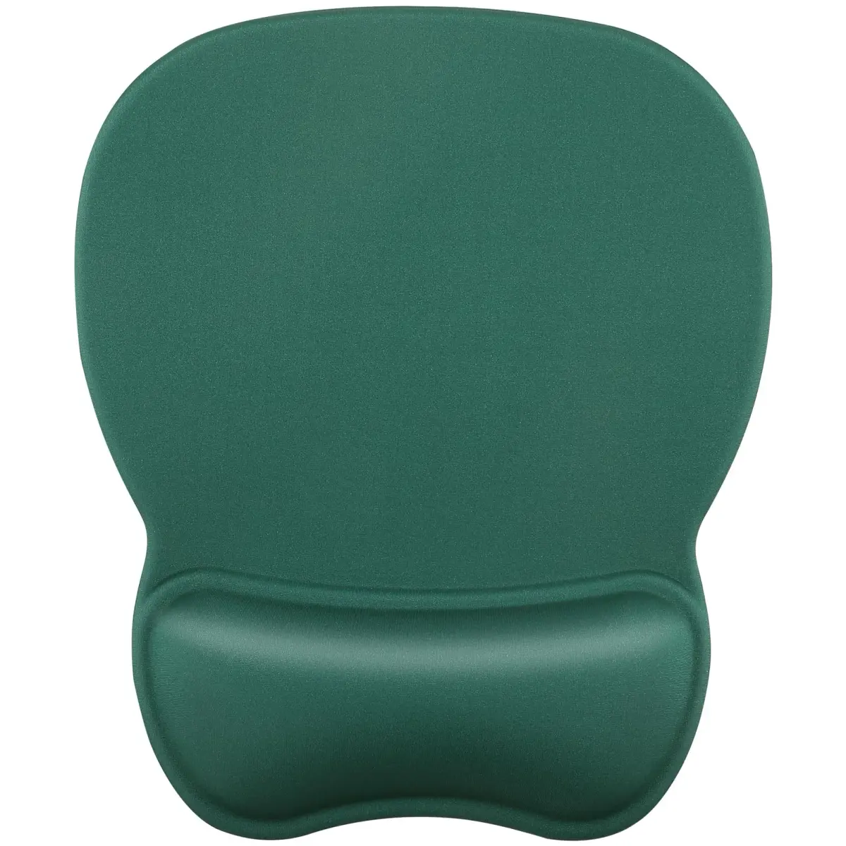 MROCO Ergonomic Mouse Pad with Gel Wrist Rest, 9.4 x 8.1 in (24 x 20.5 cm), Forest Green | Smooth Lycra Surface for Precise Control - main product image