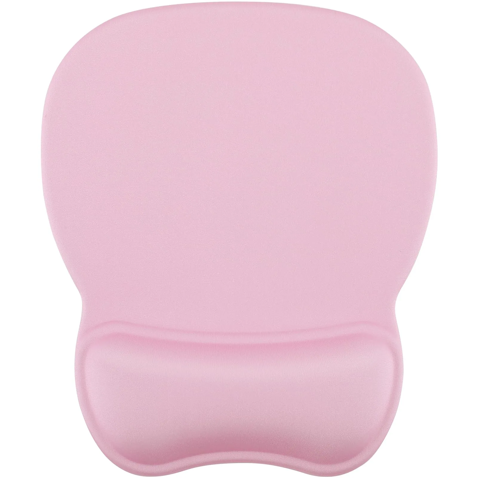 MROCO Pale Pink Ergonomic Mouse Pad with Gel Wrist Rest 24cm x 20.5cm | Reduces Wrist Strain, Smooth Surface - main product image