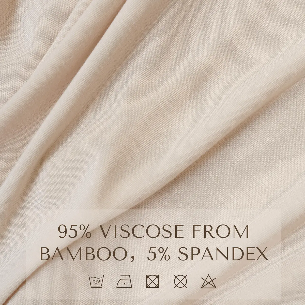 Konssy Rayon Made from Bamboo Nursing Cover Blush Beige | 95% Rayon 5% Spandex Blend | 360° Full Privacy - view 4