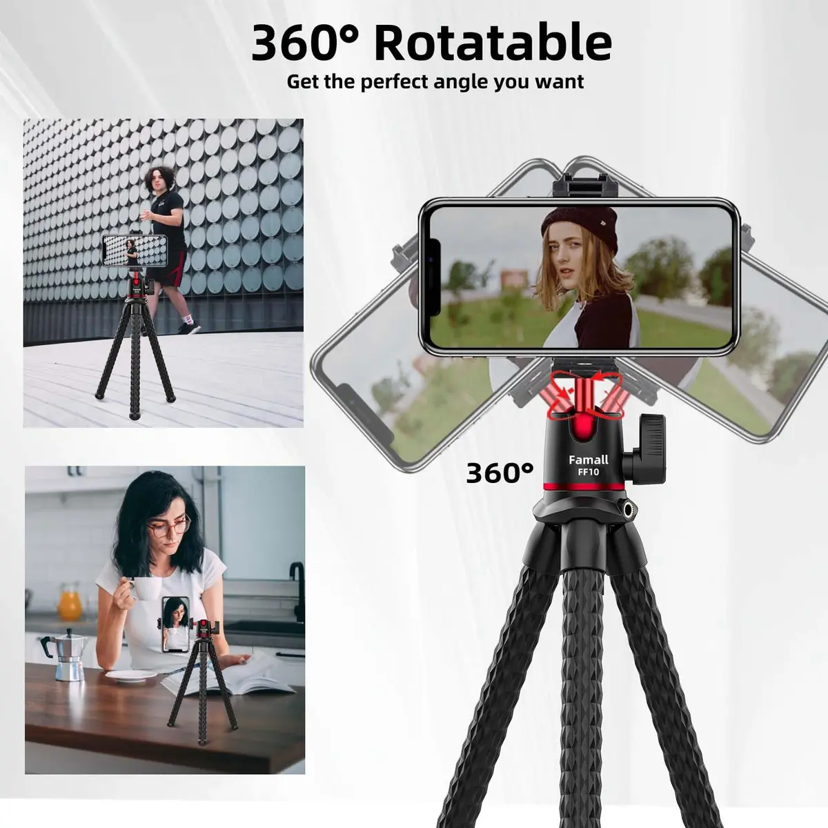 Famall Mini Flexible Tripod with Remote for Phone & Camera | Compact Support for Creators - view 4