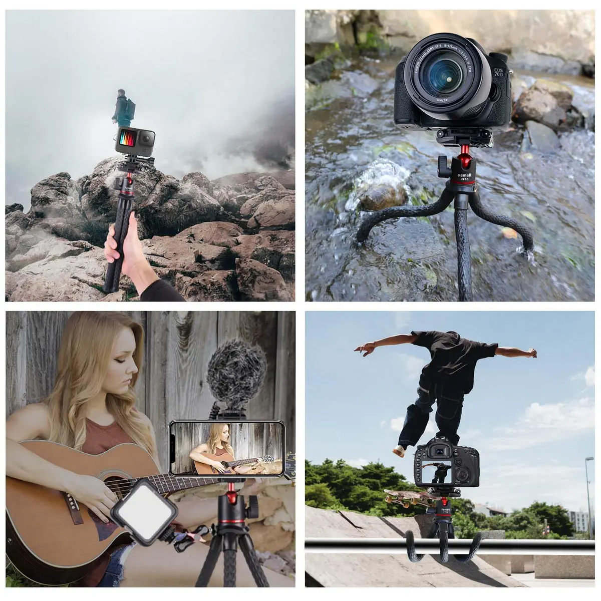 Famall Mini Flexible Tripod with Remote for Phone & Camera | Compact Support for Creators - view 8