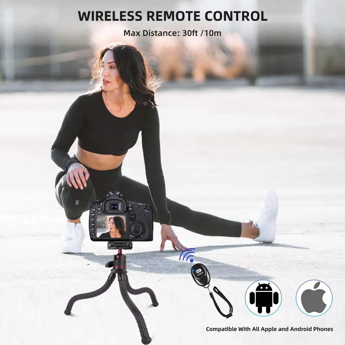 Famall Mini Flexible Tripod with Remote for Phone & Camera | Compact Support for Creators - view 3