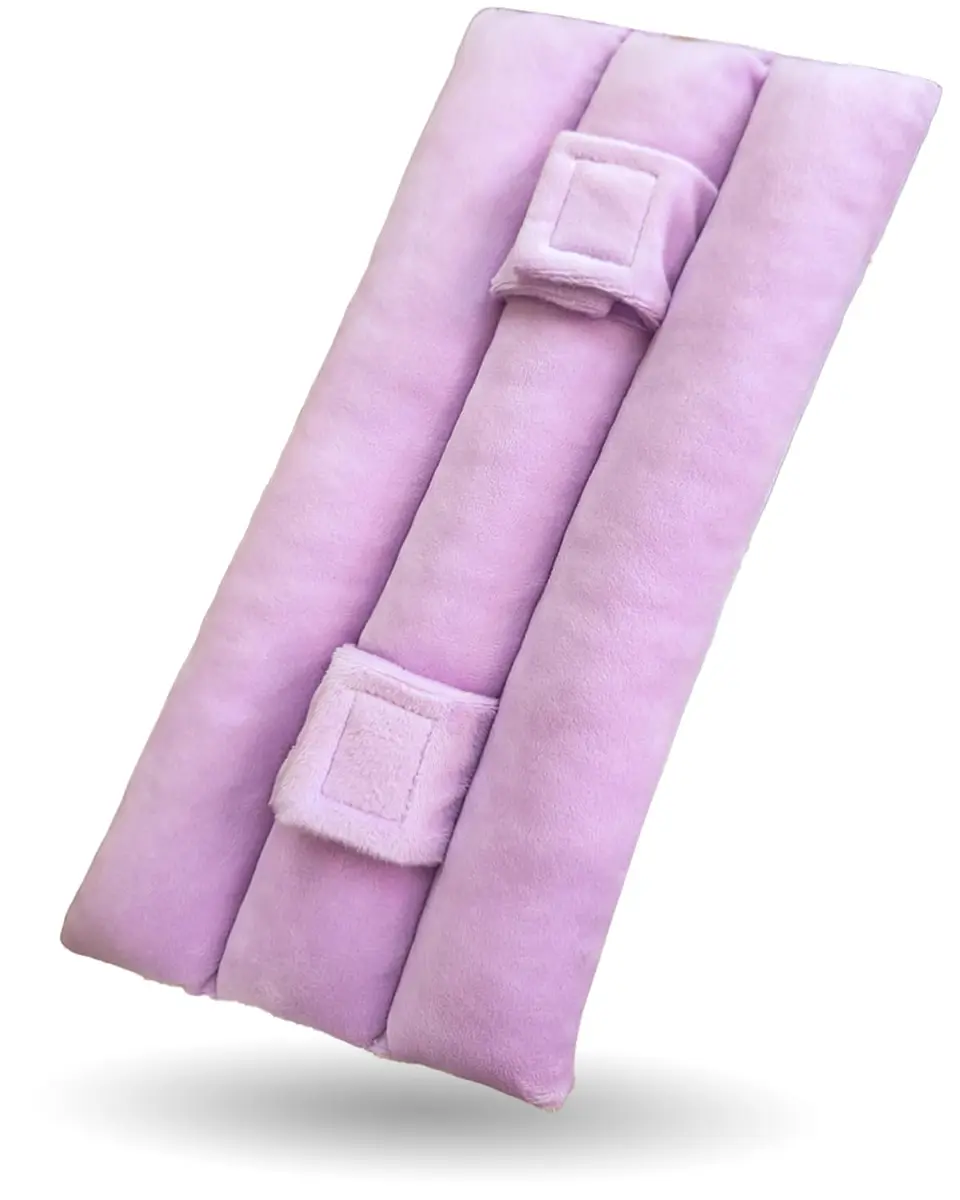 BELINOUS Pink Seat Belt Pillows for Post Mastectomy Surgery | Soft & Comfortable, Lasting Recovery Support - main product image