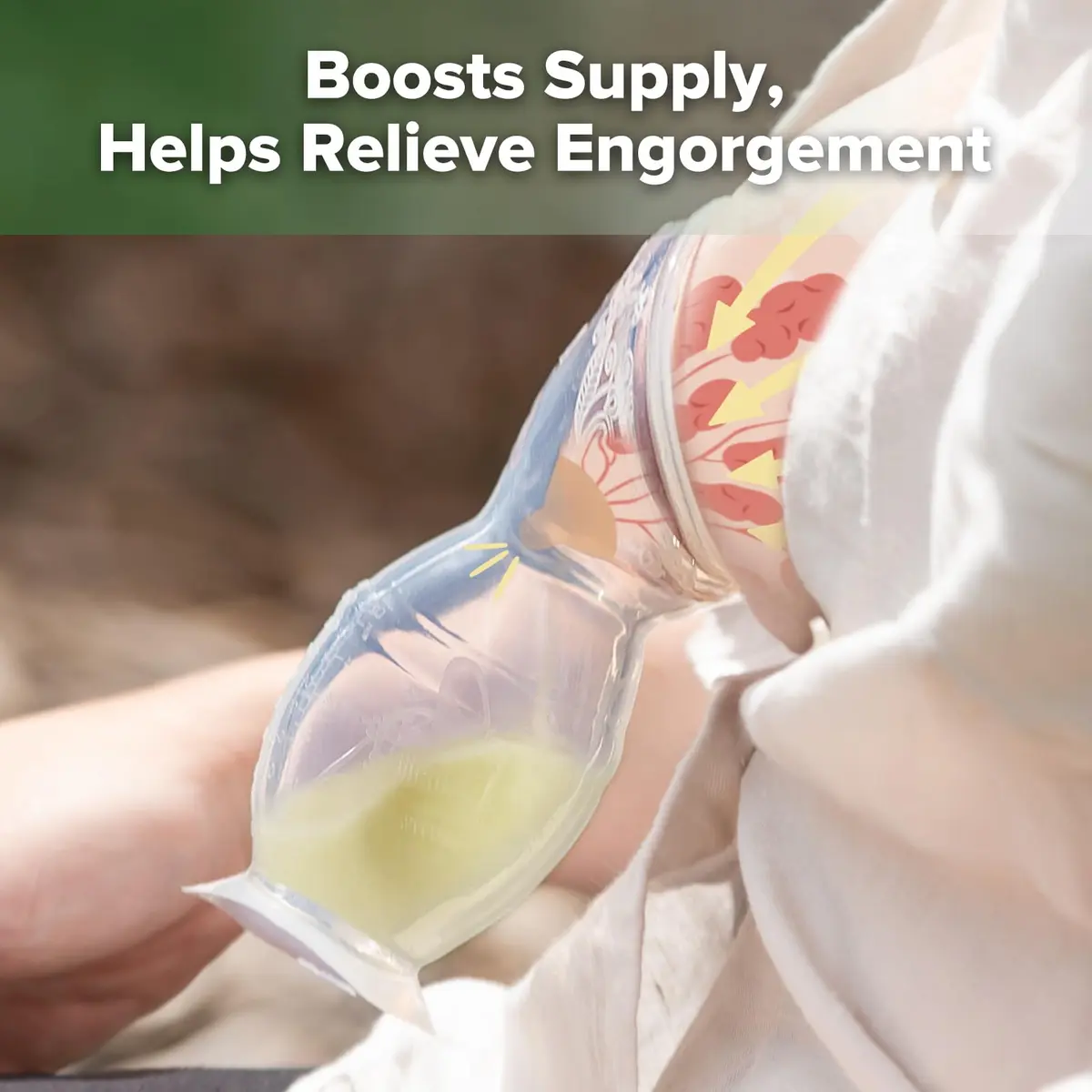 haakaa Gen.2 Manual Silicone Breast Pump 100ml (3.38 Fl Oz) | BPA-Free, Portable, Easy-Clean - view 5