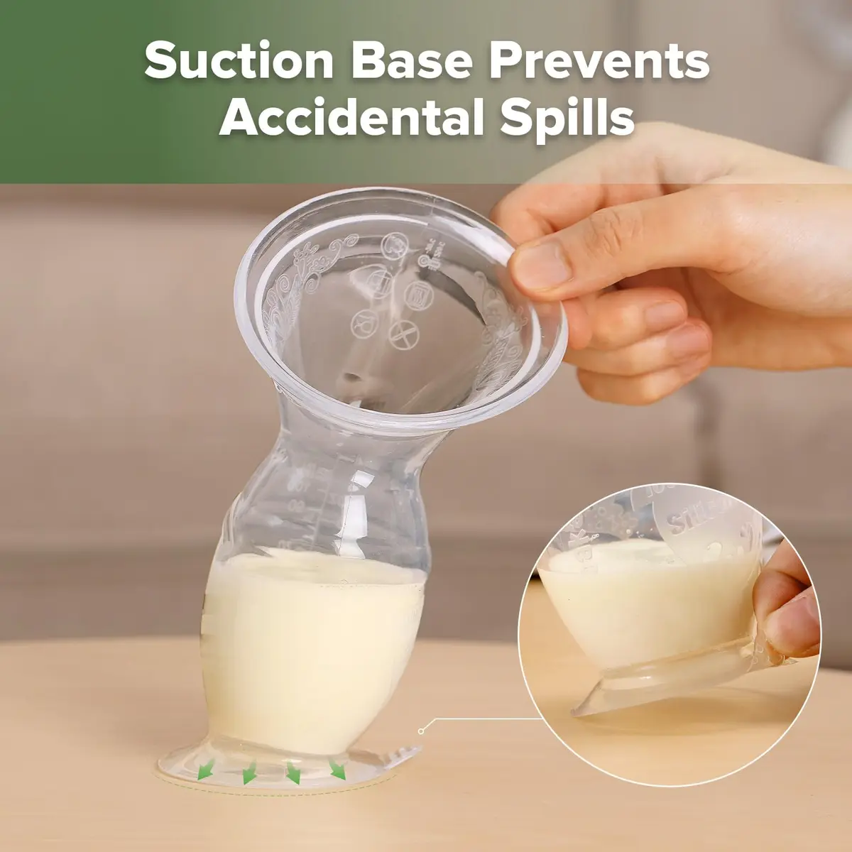 haakaa Gen.2 Manual Silicone Breast Pump 100ml (3.38 Fl Oz) | BPA-Free, Portable, Easy-Clean - view 6