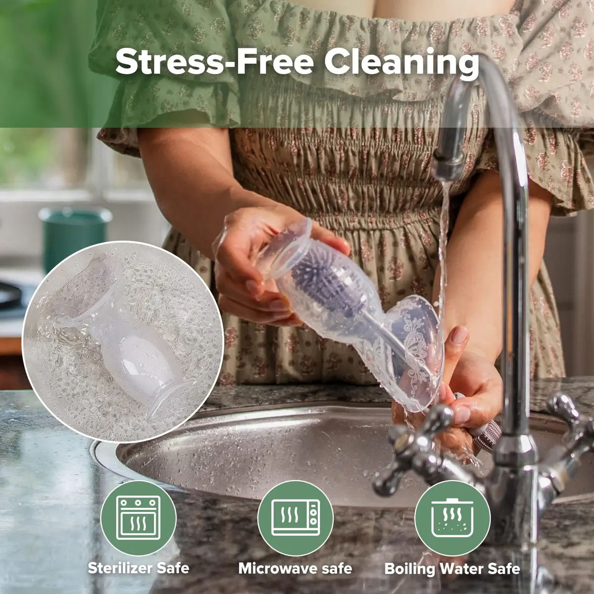 haakaa Gen.2 Manual Silicone Breast Pump 100ml (3.38 Fl Oz) | BPA-Free, Portable, Easy-Clean - view 7
