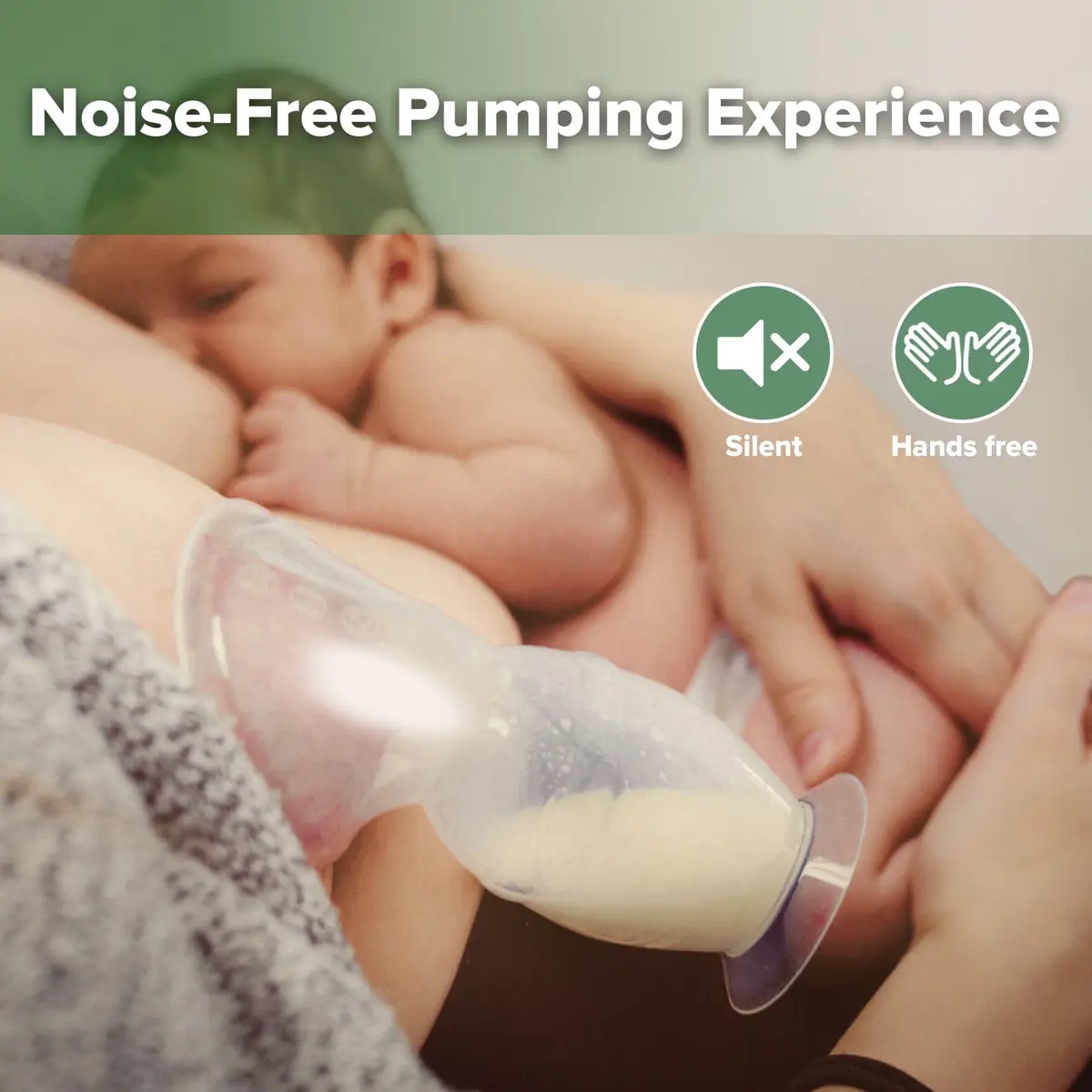 haakaa Gen.2 Manual Silicone Breast Pump 100ml (3.38 Fl Oz) | BPA-Free, Portable, Easy-Clean - view 4