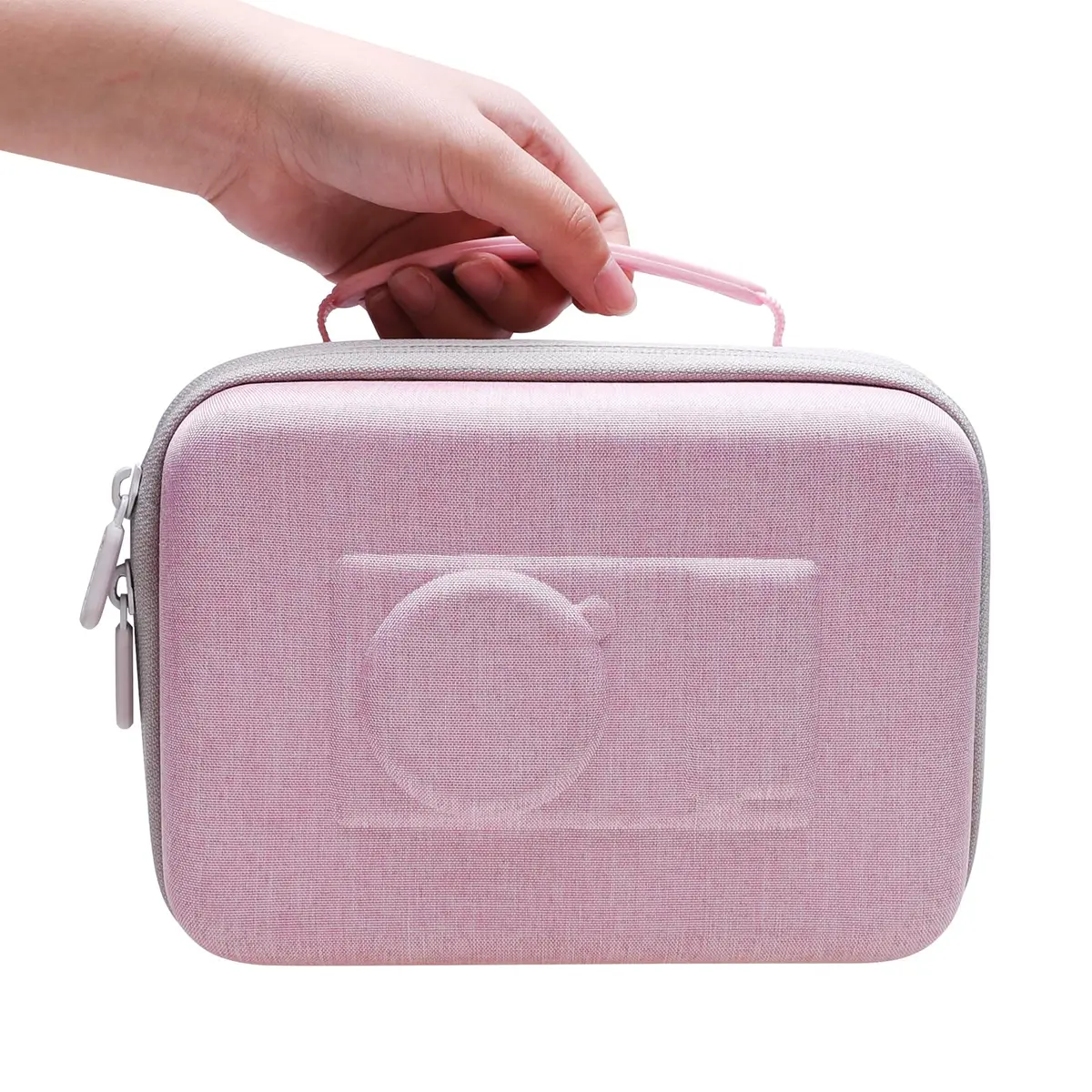 LTGEM Camera Case for Sony ZV-E10/ZV-1F/ZV-1/ZV-1 II, Pink, 20cm (8") L x 15cm (6") W x 10cm (4.1") H | Fits Tripod & Mic - view 6