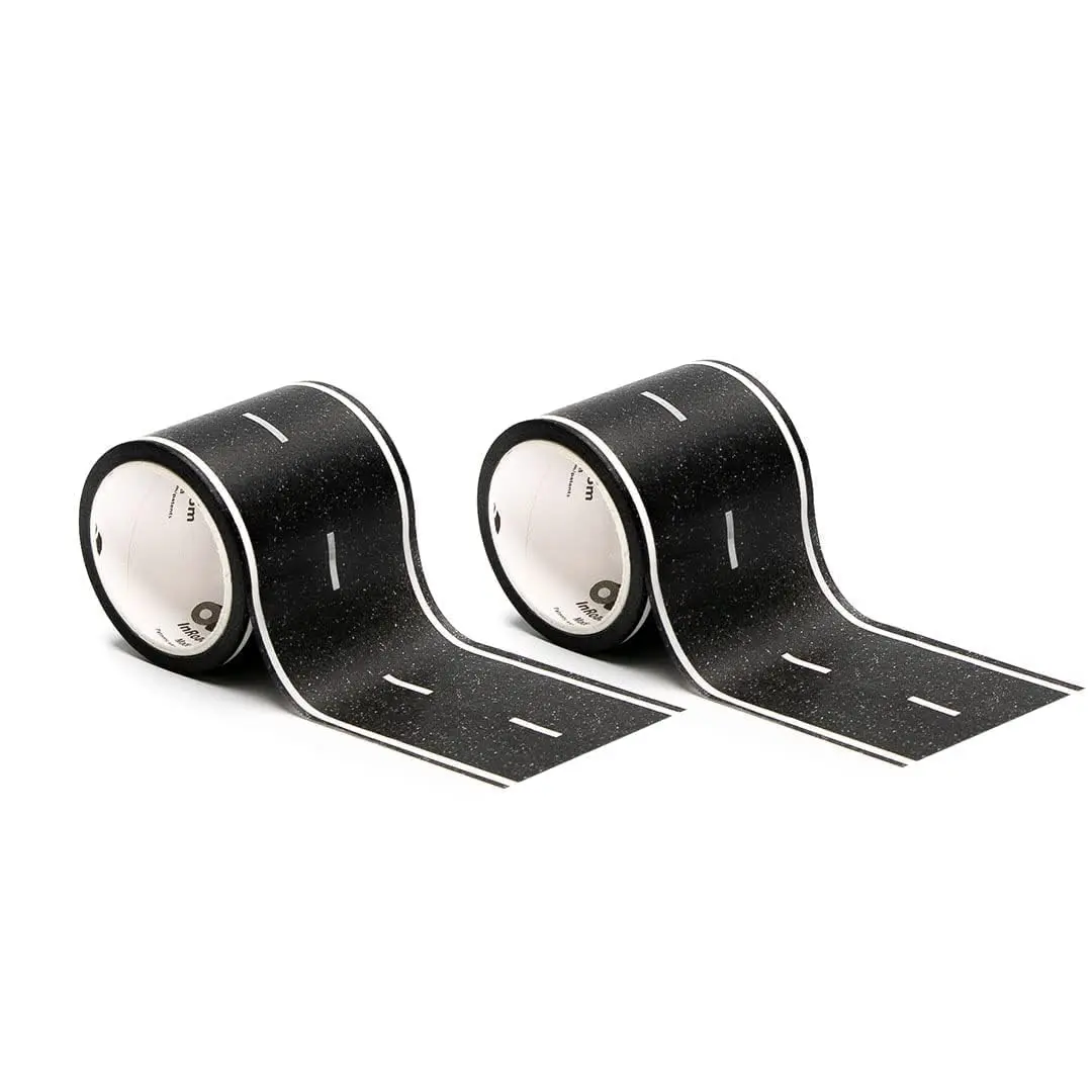 PlayTape Road Tape for Toy Cars 2-Pack | No Residue, 30 ft x 2 in Asphalt - main product image