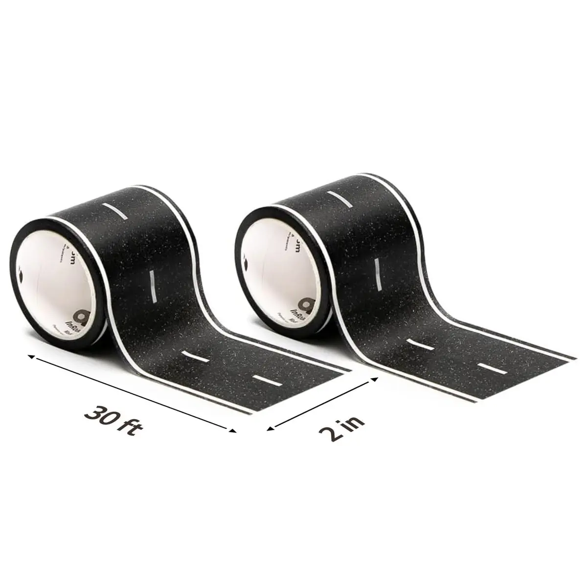 PlayTape Road Tape for Toy Cars 2-Pack | No Residue, 30 ft x 2 in Asphalt - view 2