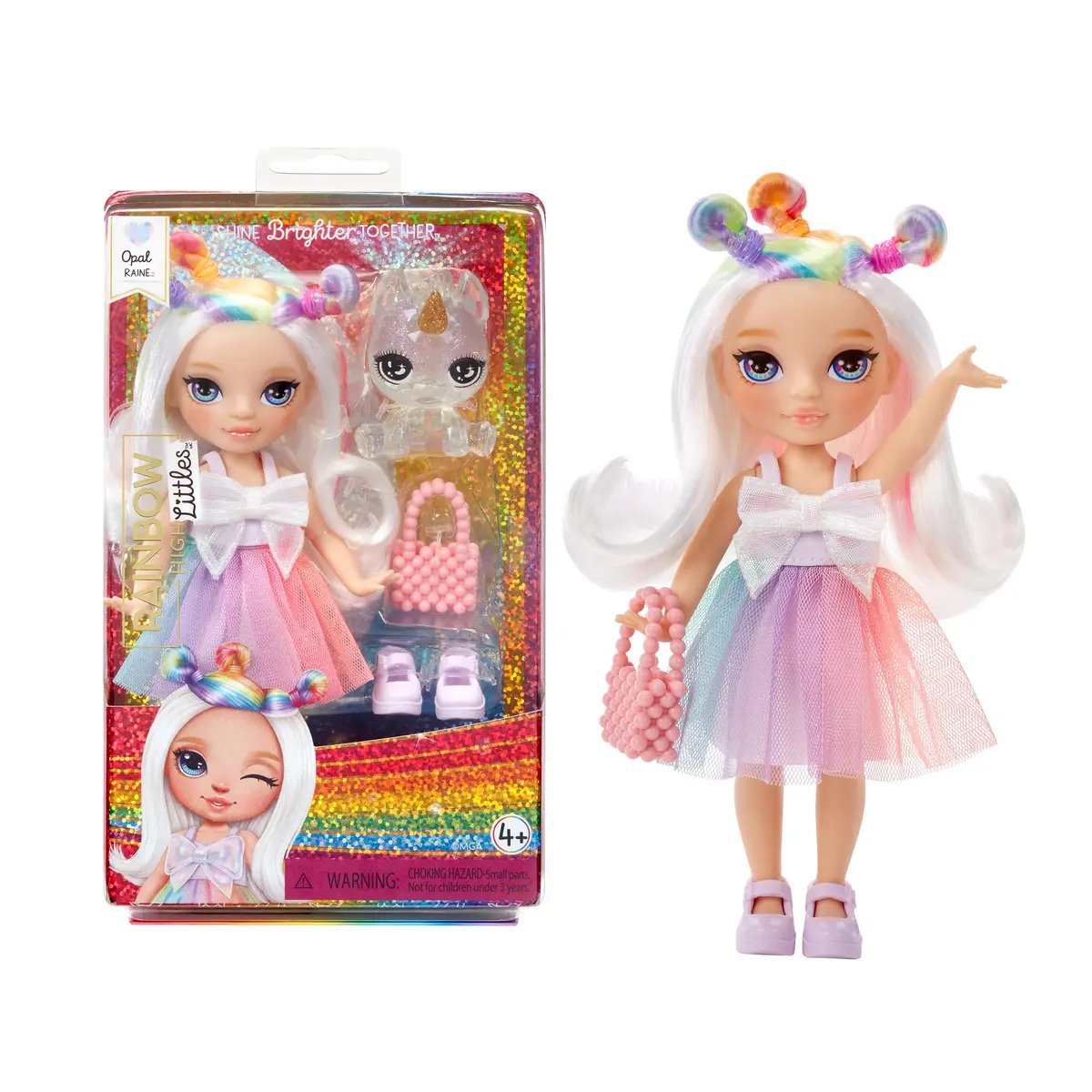 Rainbow High Littles Opal Raine 5.5" Posable Doll with Unicorn & Purse | Girls Toy Gift for Ages 4-12 - main product image