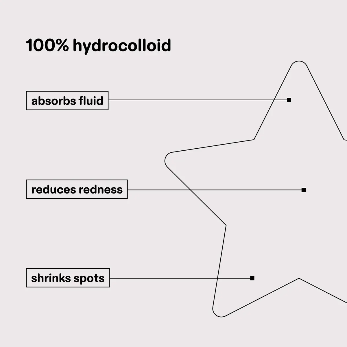 Starface Hydro-Star® Earth Hydrocolloid Star-Shaped Pimple Patch, 96 ct | Fun, Protective & Suitable for Sensitive Skin - view 4
