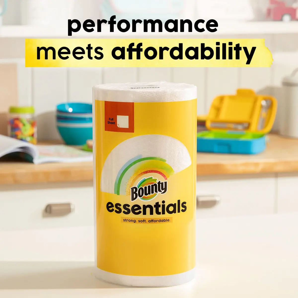Bounty Essentials Select-A-Size Paper Towels, White, 12 Double Rolls (24 Regular Rolls) | 1488 Sheets Total - view 7