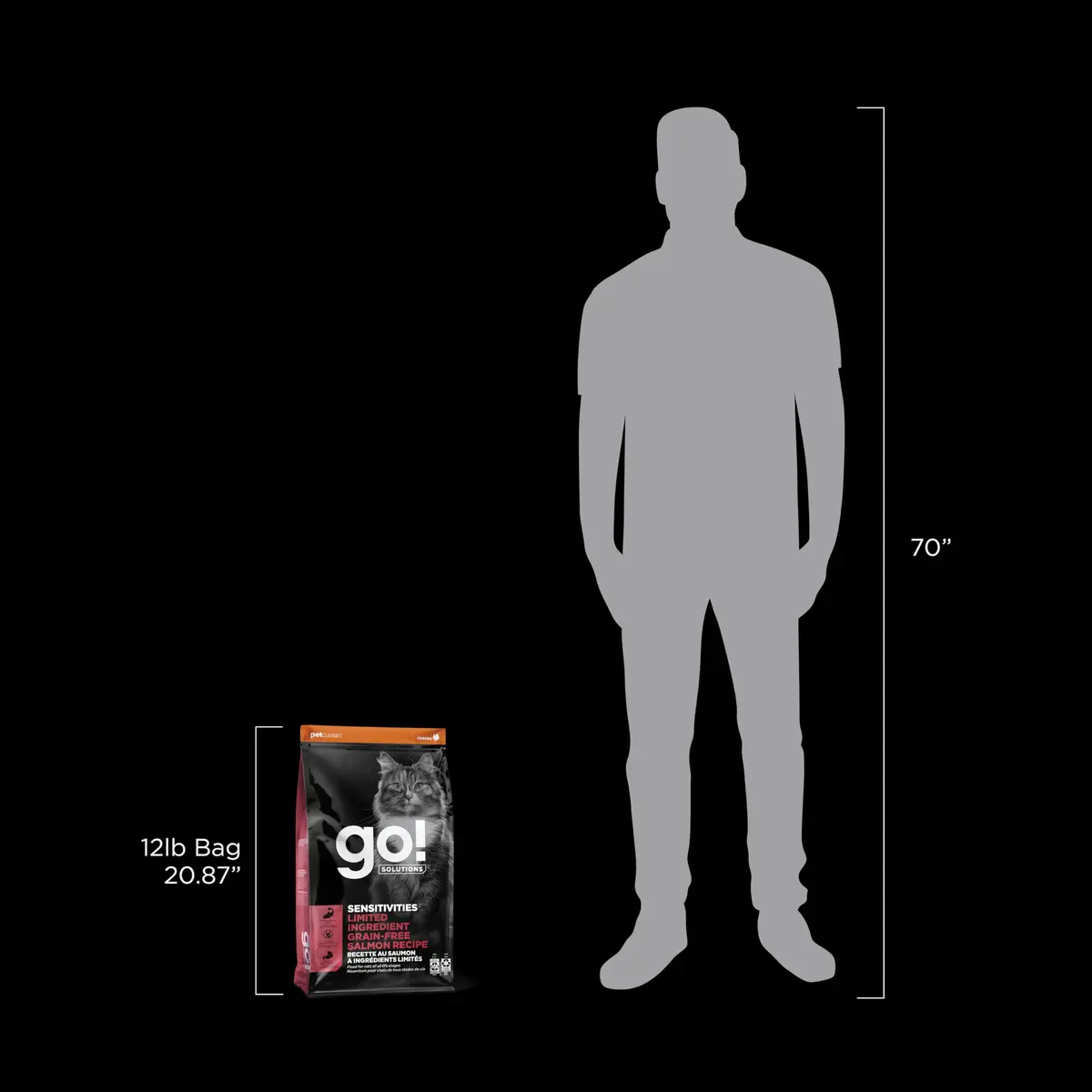 Go! Solutions Sensitivities Limited Ingredient Salmon Dry Cat Food, 12 lb | Grain-Free & Sensitive Stomach Support - view 7