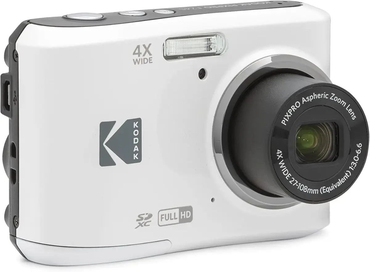 KODAK PIXPRO FZ45 Digital Camera White 16MP 4x Optical Zoom | Easy Point-and-Shoot for Everyday Memories - view 5