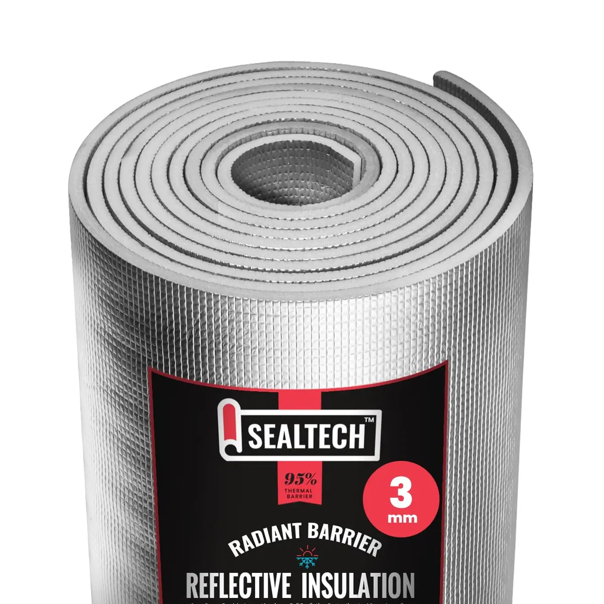 SEALTECH Reflective Insulation Roll 36" X 20' | Premium Foam Core Radiant Barrier for Energy Conservation - main product image