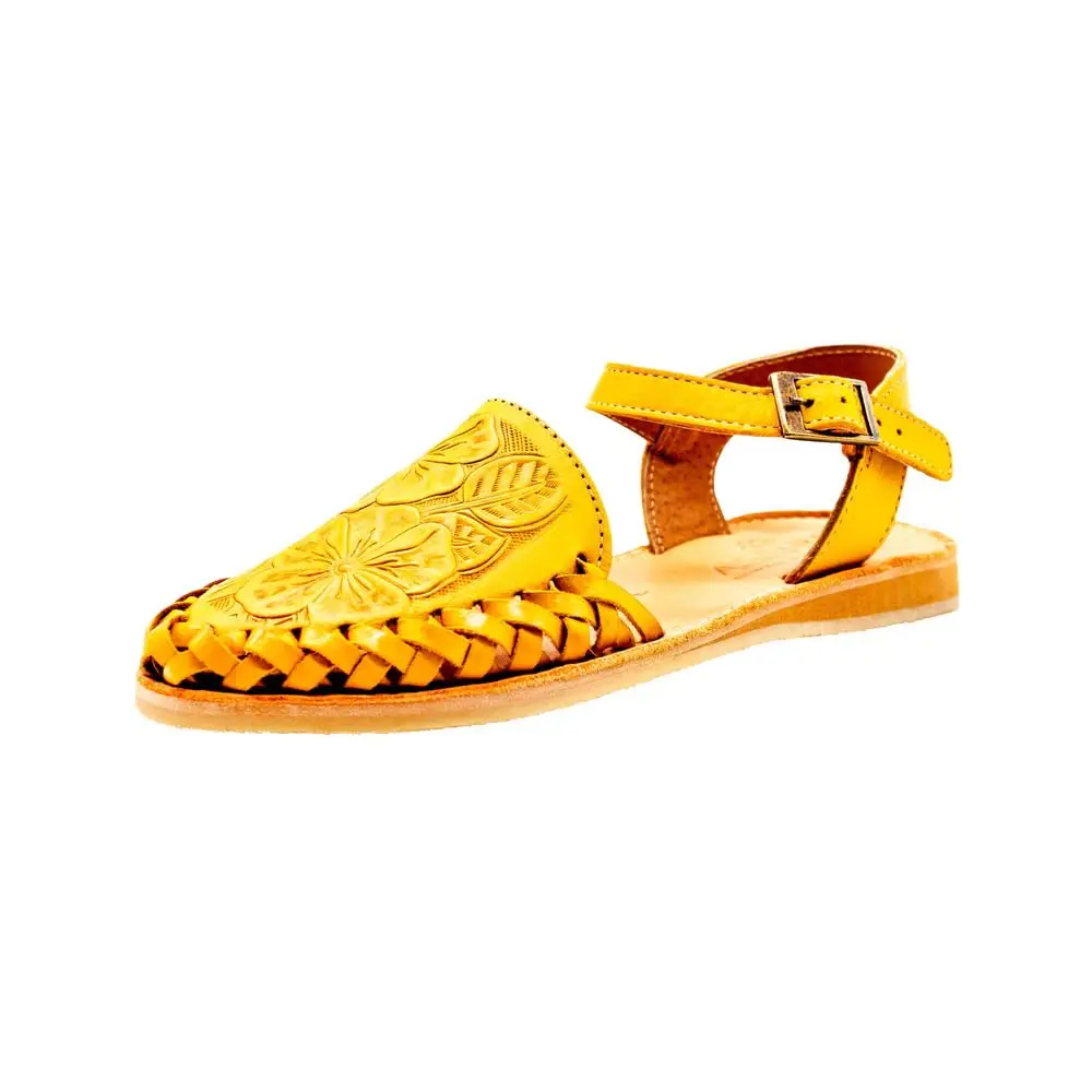 Sbicca Women's Acapulco Sandal, Mustard - 11 | Handwoven Leather Wedge with EVA - main product image